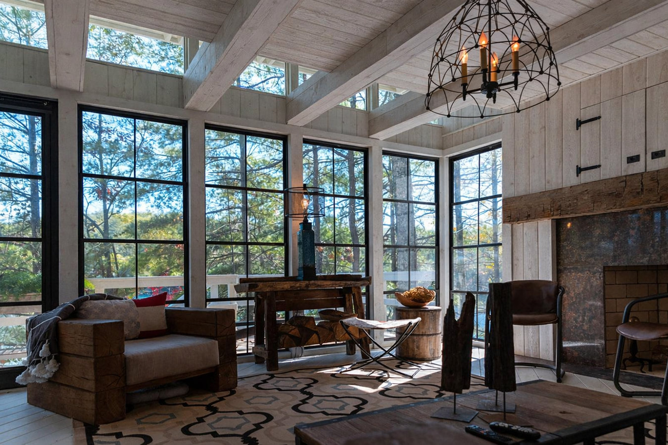Deck-to-sunroom conversion